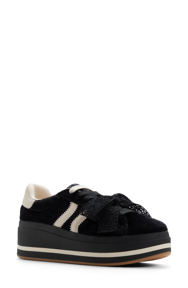 アルド レディース シューズ スニーカー プラットホーム ALDO Paotlan Platform Sneaker Black/ White 白いこと