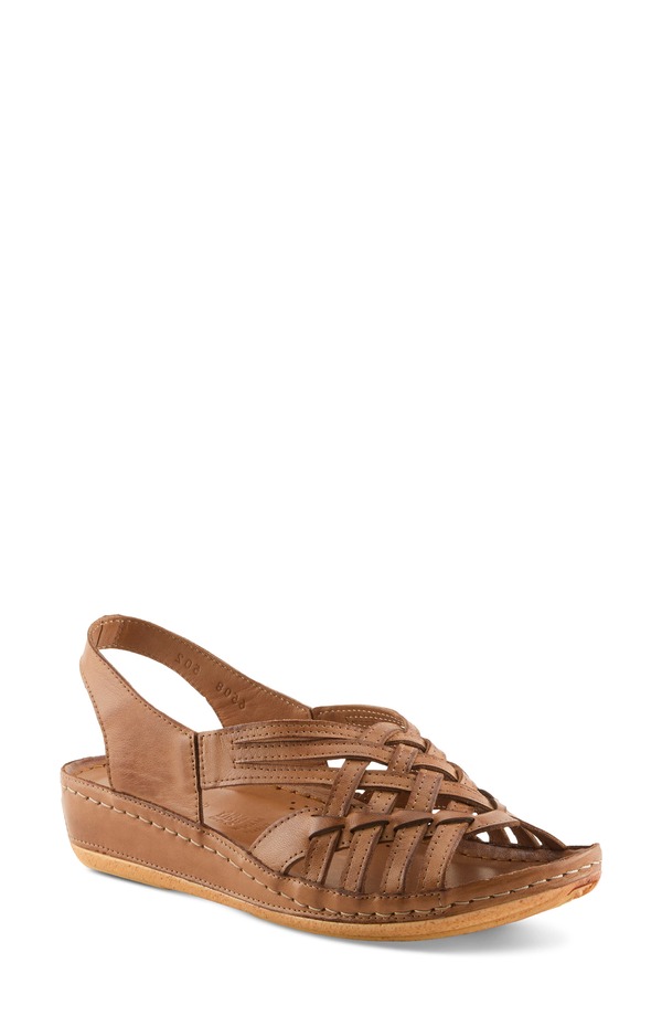 スプリングステップ レディース シューズ サンダル Spring Step Choi Slingback Sandal Camel キャメル｜ReVida 店