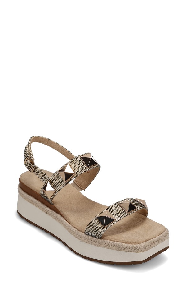 ベネリ レディース シューズ ヒール プラットフォーム サンダル VANELi Elby Slingback Platform Sandal Camel キャメル|ReVida 店