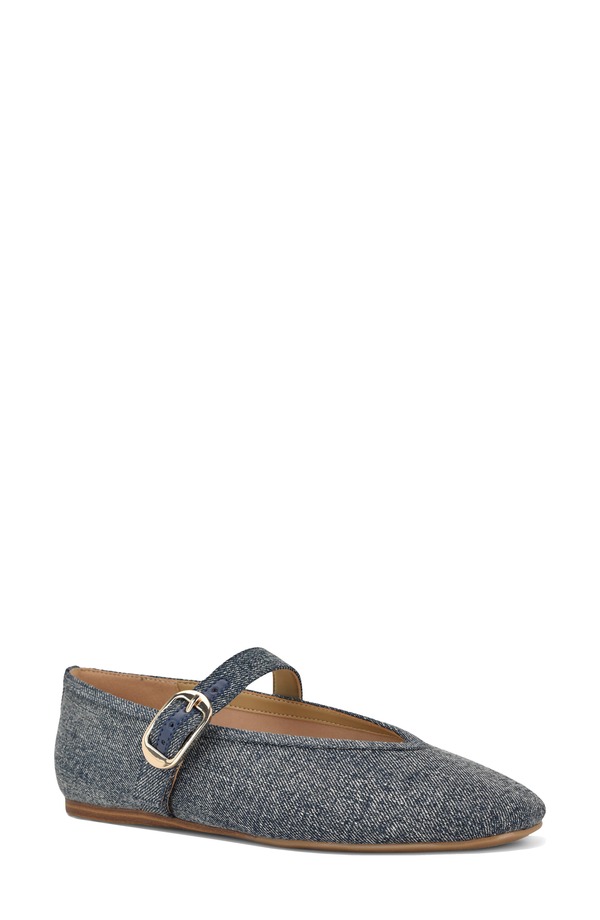 ナインウェスト レディース シューズ パンプス Nine West Vancee Mary Jane Flat Dark Blue 青色