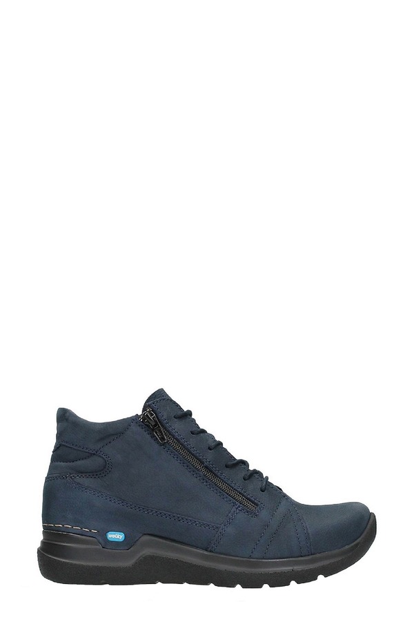 ウォルキー レディース シューズ スニーカー Wolky Why Wateresistant Sneaker Blue Nubuck ブルー