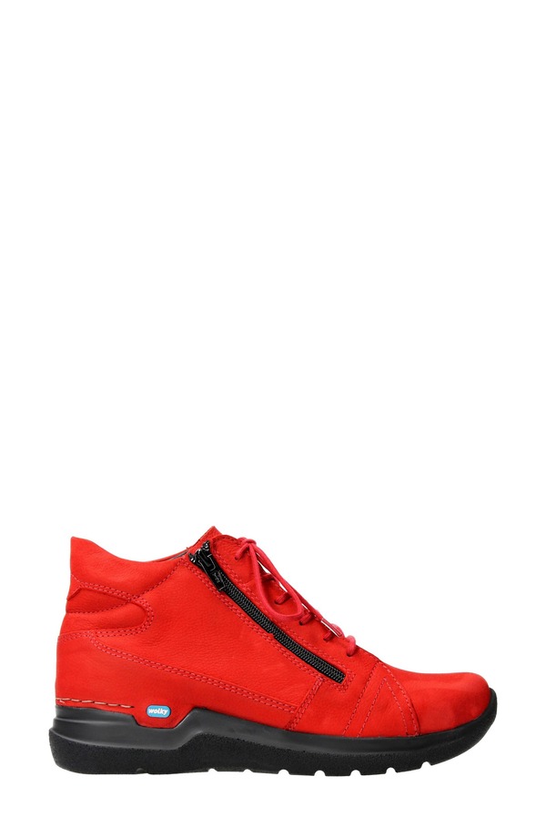 ウォルキー レディース シューズ スニーカー Wolky Why Wateresistant Sneakered Nubuck レッド