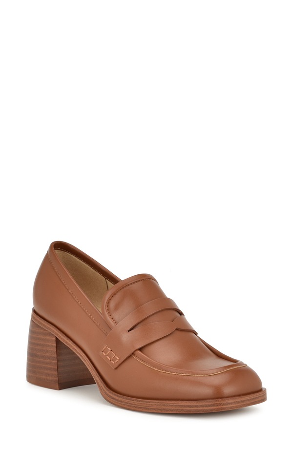 ナインウェスト レディース シューズ 踵 置き目毛革 Nine West Avalia Penny Loafer Pump Dna01