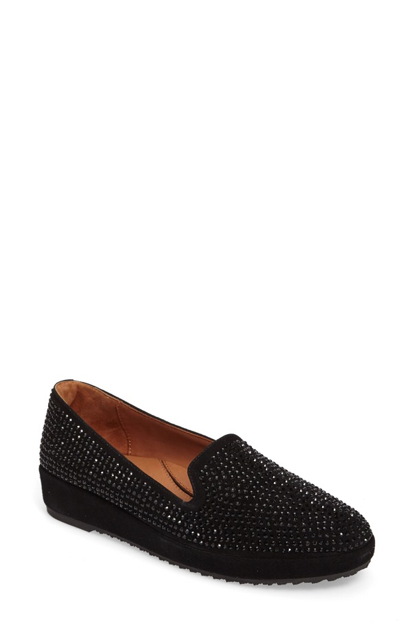 ラモールドピード レディース シューズ スリッポン・ローファー L\u0027Amour des Pieds Correzembellished Loafer Black Suede 黒いこと