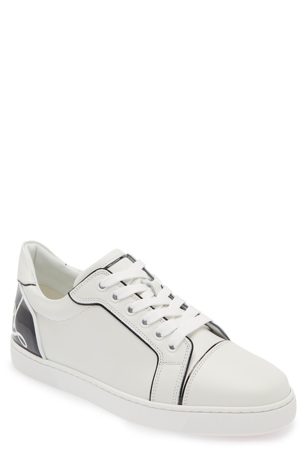 クリスチャン・ルブタン レディース シューズ スニーカー Christian Louboutin Fun Viera Low Top Sneaker Bianco/ Black 黒いこと