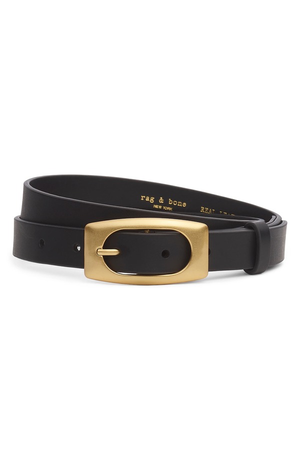 ラグアンドボーン レディース 付属物 胴締め なめし革 rag \u0026 bone Rory Leather Belt Black 黒いこと レディースベルト-バッグ・小物・ブランド雑貨