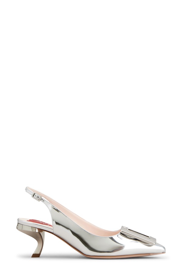 ロジェ・ヴィヴィエ レディース シューズ パンプス Roger Vivier Virgule Pointed Toe Slingback Pump Argento