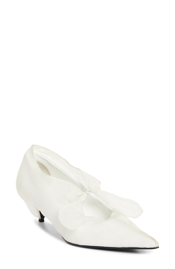 プロエンザショラー レディース シューズ パンプス Proenza Schouler Slash Pointed Toe Pump White 白いこと