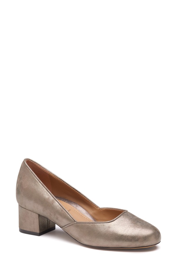 ジョンストンアンドマーフィー レディース シューズ パンプス Johnston \u0026 Murphy Sienna Pump Taupe Metallic Suede トープ