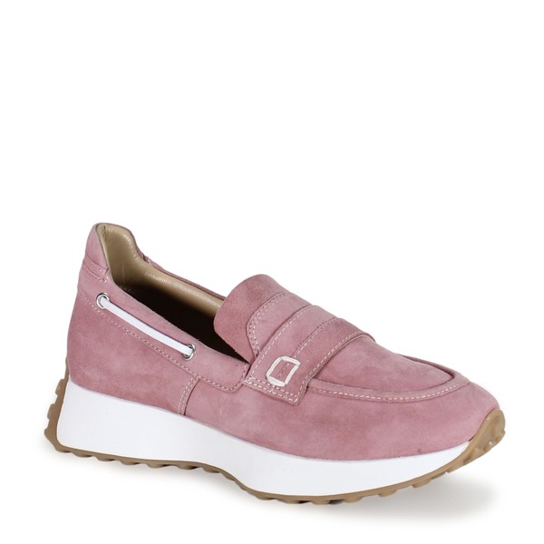 ディバトゥルー レディース シューズ スニーカー スエードクロス 置き目毛革 Diba True KISS MET Suede Slip On Sneaker Loafer Blush 毛はらい
