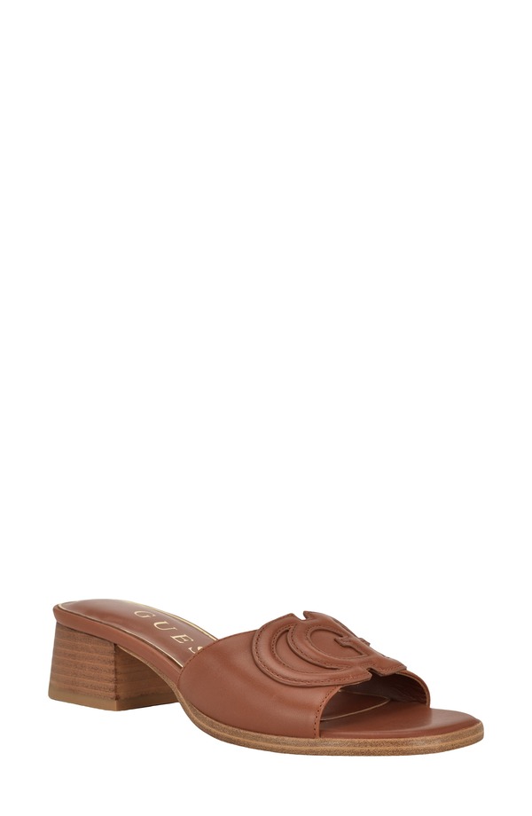ゲス レディース シューズ 踵 サンダル GUESS Cerinna Block Heel Sandal Medium Natural