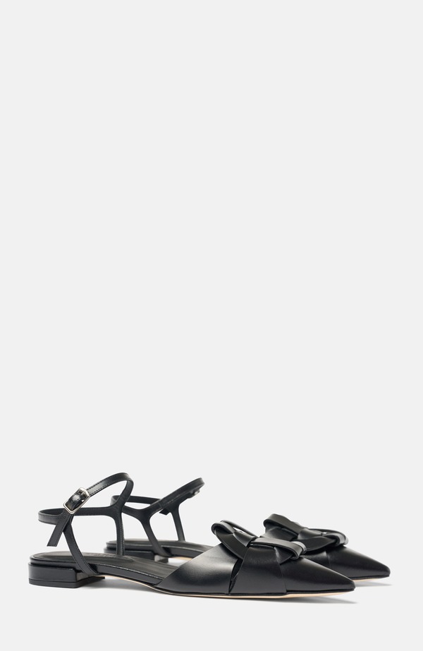 スカロッソ レディース シューズ パンプス SCAROSSO Amanda Ballerinas Black - Calf 黒いこと