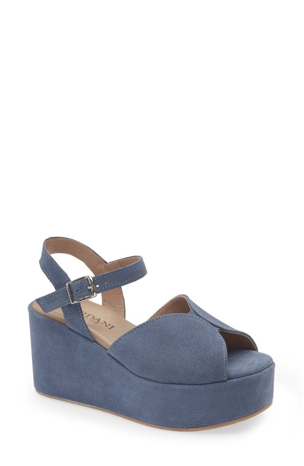 コルダーニ レディース シューズ 踵 プラットホーム サンダル Cordani Jenna Platform Wedge Sandal Blue Suede 青碧