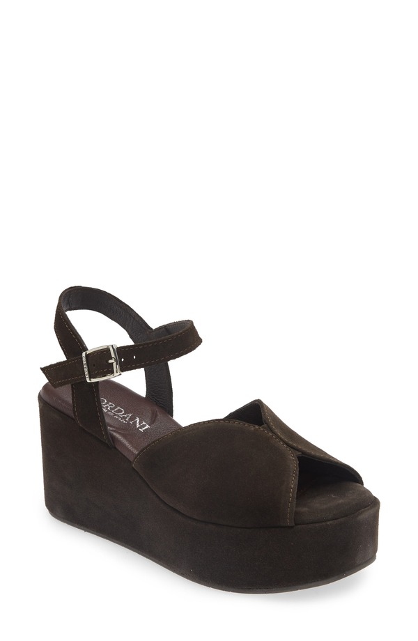 コルダーニ レディース シューズ 踵 プラットホーム サンダル Cordani Jenna Platform Wedge Sandal Camoscio Cacao