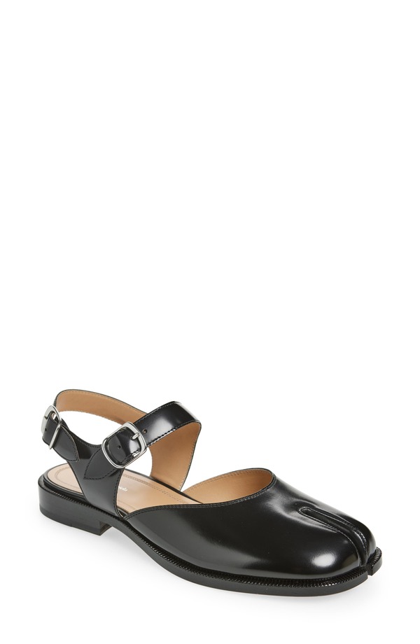 マルタンマルジェラ レディース シューズ パンプス Maison Margiela Tabi Flat Black 黒いこと