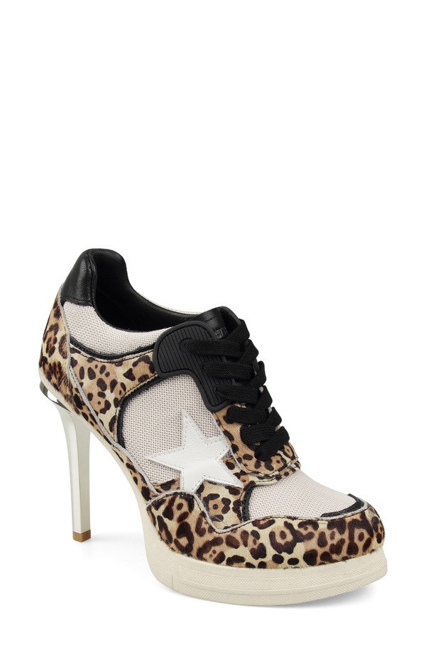 ジジ レディース シューズ パンプス プラットフォーム ZIGI Stiletto Platform Pump Leopard アニマル｜ReVida 店