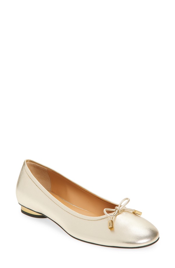トッズ レディース シューズ パンプス Tod\u0027s Ballerina Flat Bianco Lana