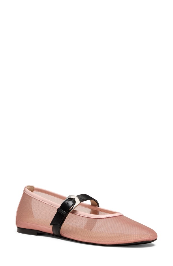 スチュアート ワイツマン レディース シューズ パンプス トール Stuart Weitzman Sai Bareitall Mary Jane Light Pink/ Black 黒いこと