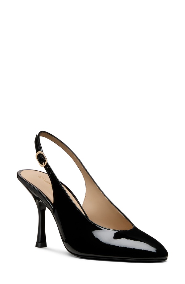 スチュアート ワイツマン レディース シューズ 踵 Stuart Weitzman Madison Slingback Pump 85 Black 黒いこと