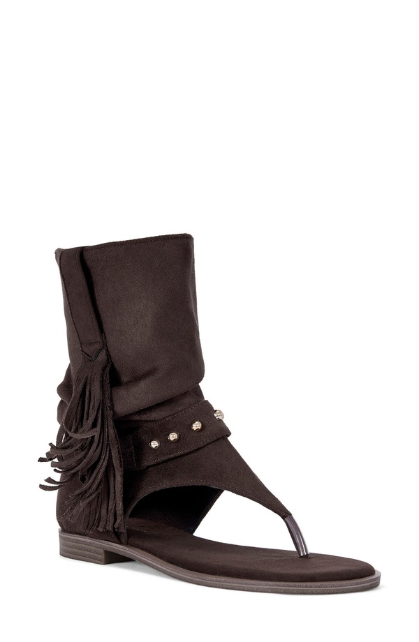 アザレア 一 レディース シューズ サンダル アンクル AZALEA WANG Rainer Ankle Cuff Sandal Chocolate 黒茶