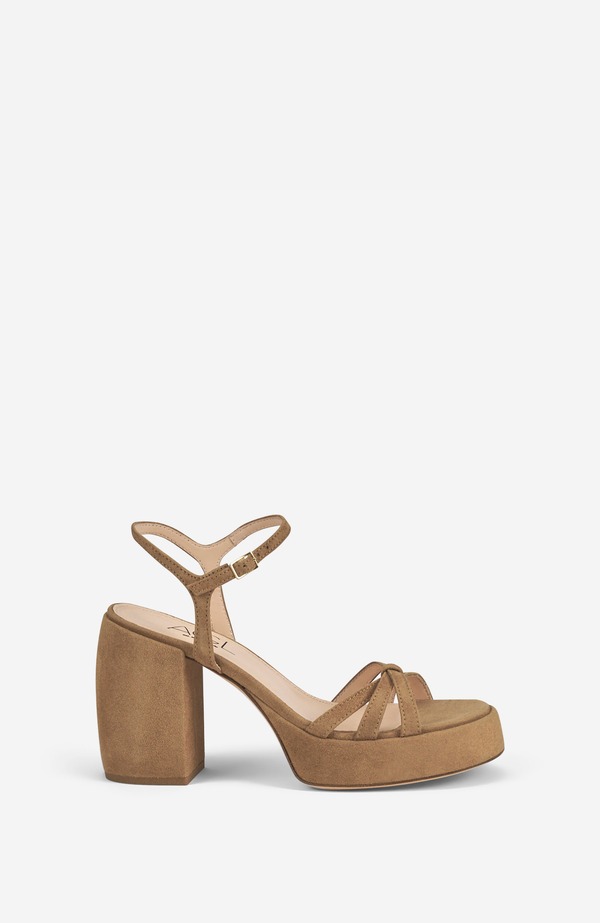 エージーエル レディース シューズ 踵 サンダル AGL Clio Sandal withigheel Cappuccino