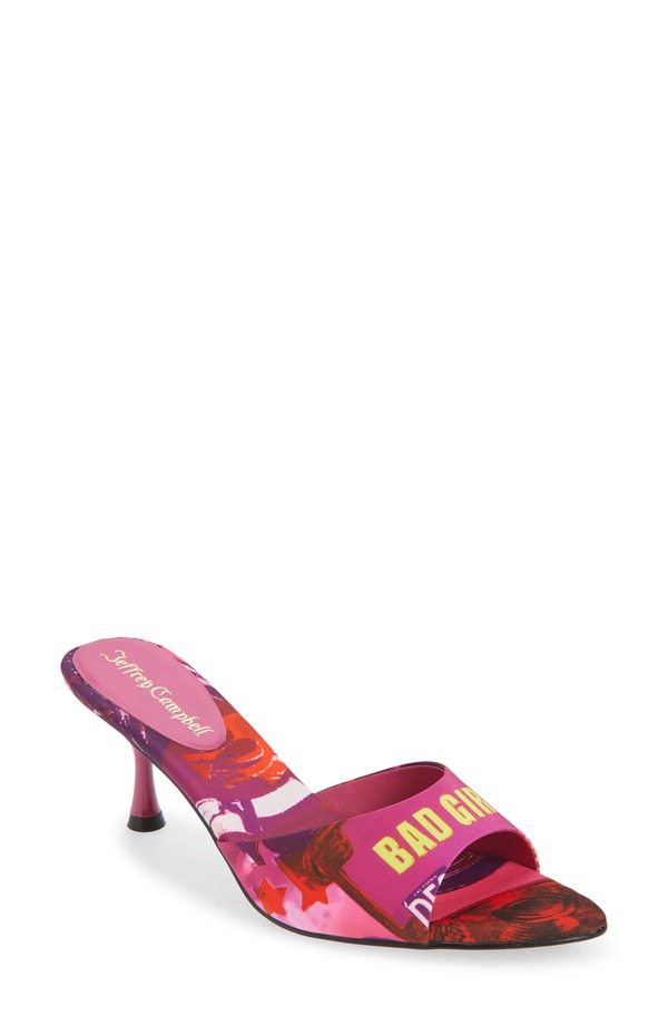 ジェフリー キャンベル レディース シューズ サンダル Jeffrey Campbell Spy-Kid Slide Sandal Fuchsia Bad Girl Combo フューシャ｜ReVida 店