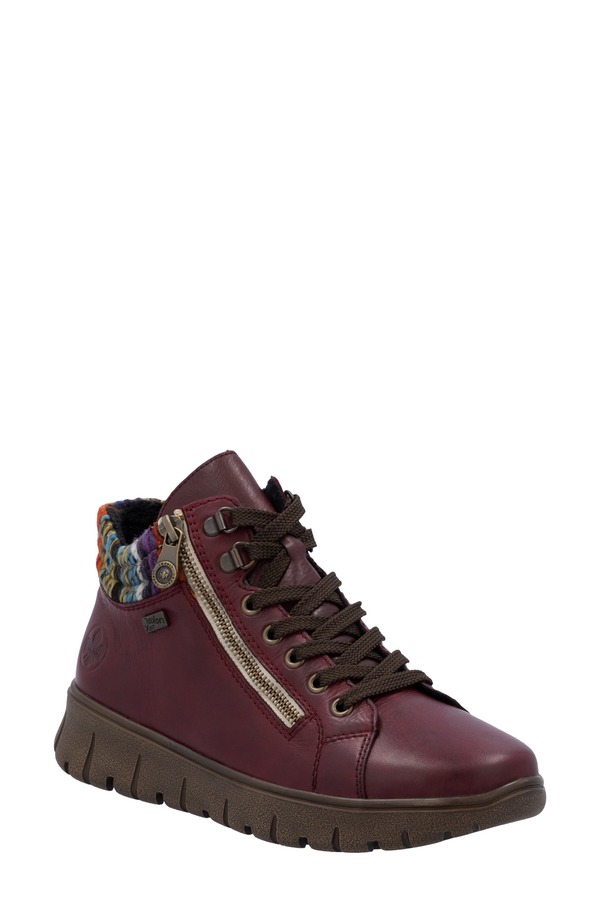 ロバート・エドワード・リー鉄道車両 レディース シューズ ブーツ・レインブーツ Rieker Heikie 05 Boot Vino/ Orange Multi/ Vino Rosso オレンジ色