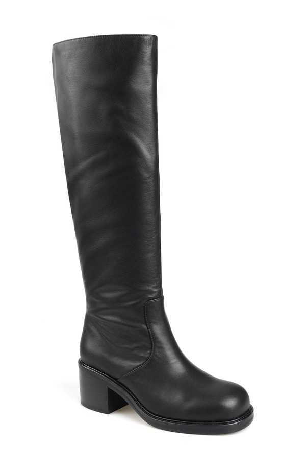 ジジ レディース シューズ ブーツ・レインブーツ トール ZIGI Jonnah Tall Boot Black Leather 黒いこと