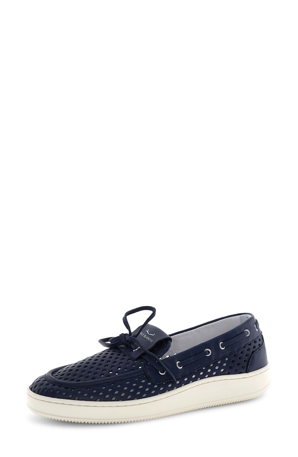 ボイルブランシェ レディース シューズ スリッポン・ローファー Voile Blanche Olivia Wind Boat Shoe Navy 米国海軍