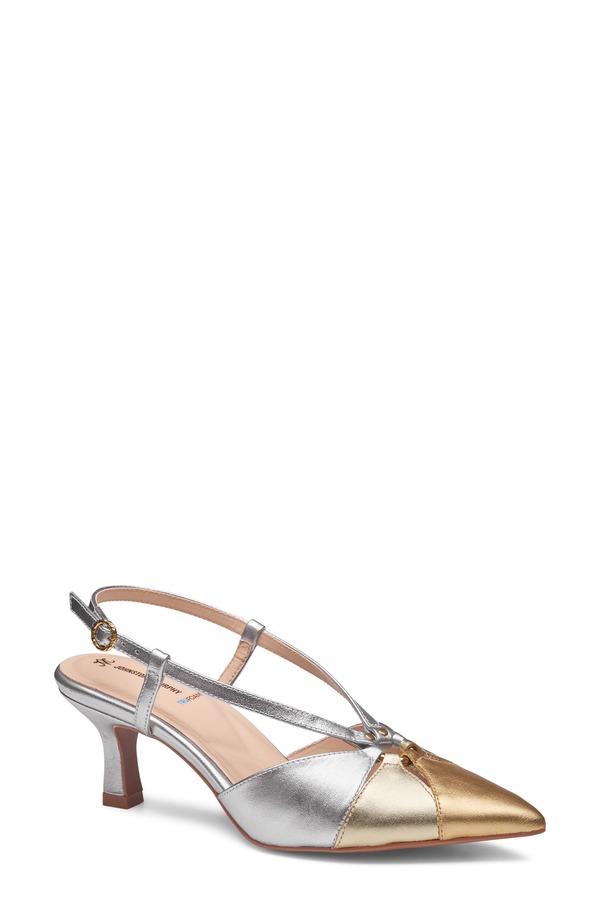 ジョンストンアンドマーフィー レディース シューズ パンプス Johnston \u0026 Murphy Lindsey Ring Slingback Pump Gold Multi Metallic Sheepskin ゴールド