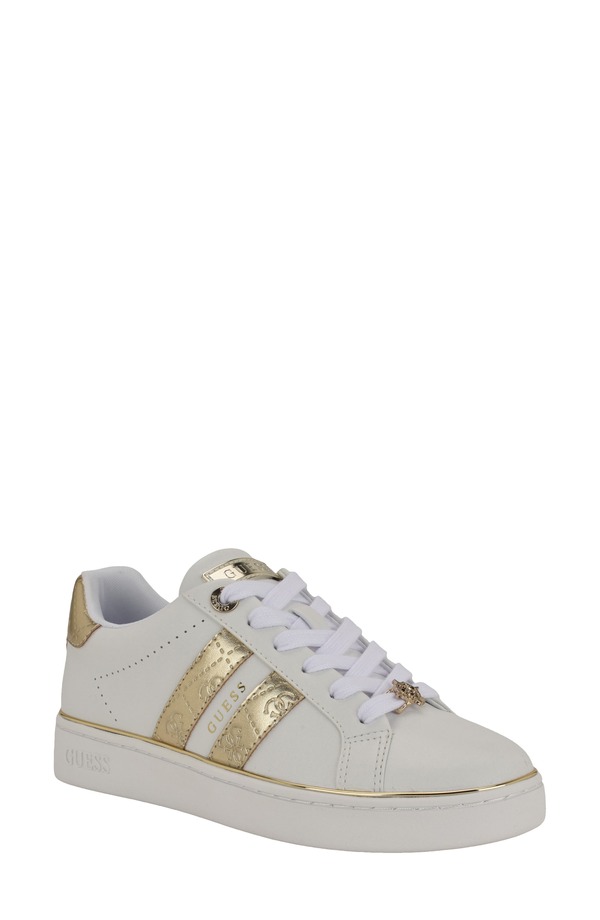 ゲス レディース シューズ スニーカー GUESS Barlie Sneaker White ホワイト｜ReVida 店
