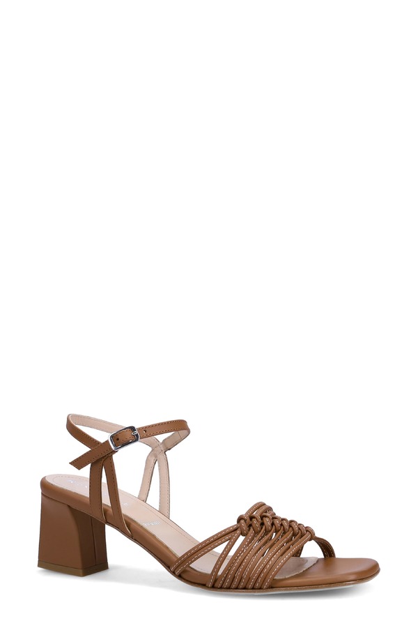 ロンホワイト レディース シューズ 踵 サンダル アンクル Ron White Kerianne Ankle Strap Sandal Cognac