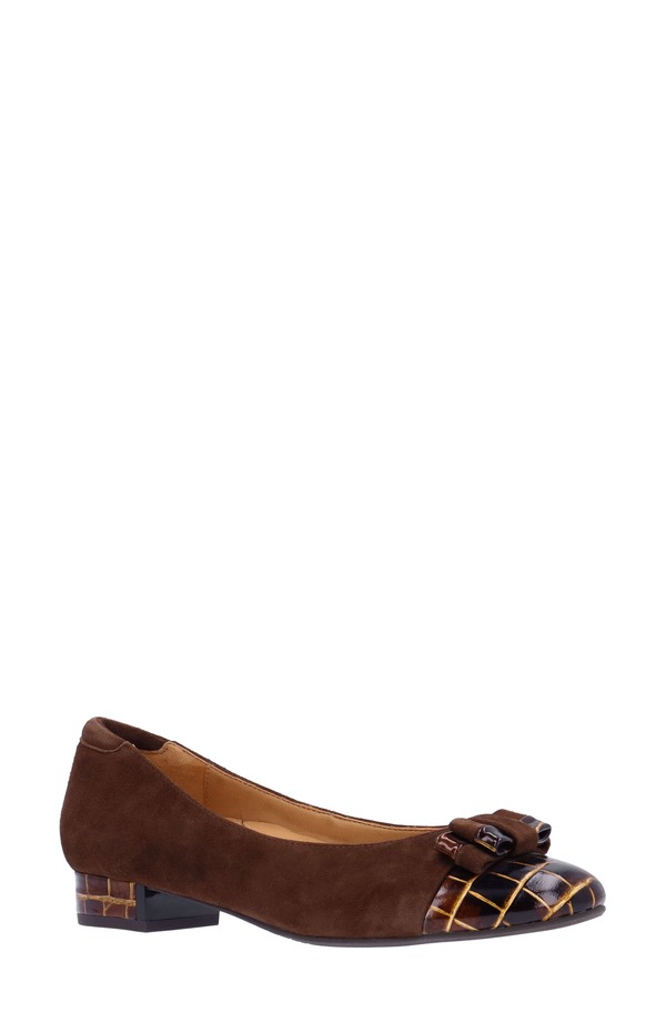 ラモールドピード レディース シューズ ヒール キャップ L'Amour des Pieds Farida Cap Toe Pump Chocolate チョコレート