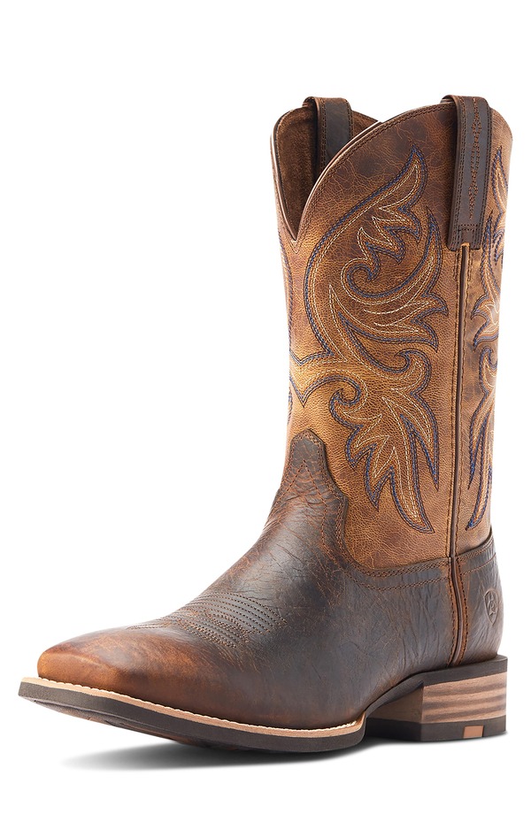 アリアト メンズ シューズ ブーツ・レインブーツ Ariat Slingshot Square Toe Cowboy Boot Bartop Brown/ Trusty Tan ブラウン|ReVida 店