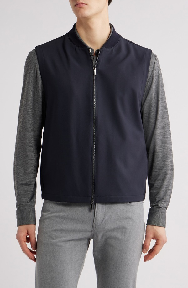 ボス メンズ アウター ベスト BOSS Hanry Zip Vest Dark Blue ブルー 44,070円