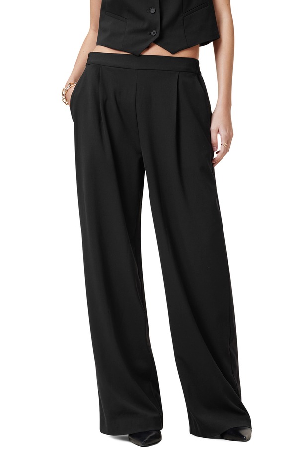 オールセインツ レディース ボトムス レギンス ワイドレッグ ズボン下 AllSaints Aleida Wide Leg Pants Black 黒いこと