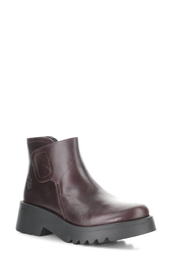 フライロンドン レディース シューズ ブーツ・レインブーツ プラットフォーム Fly London Mufe Platform Wedge Bootie Wine ワイン