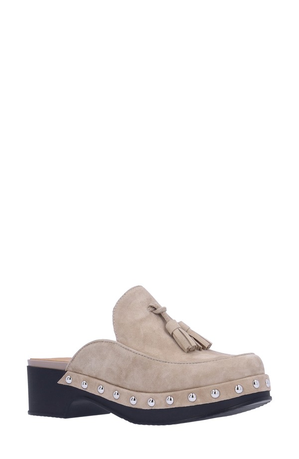 ラモールドピード レディース シューズ サンダル L'Amour des Pieds Gracen Studded Clog Taupe トープ|ReVida 店