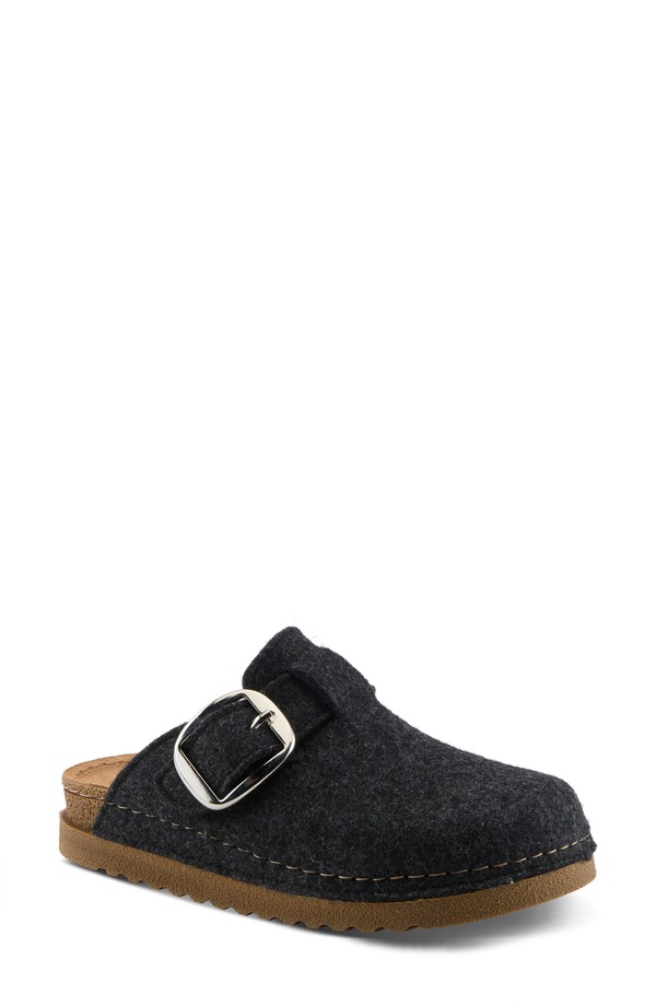 フレクサス レディース シューズ サンダル 羊毛 Flexus by Spring Step Giller Boiled Wool Clog Black 黒いこと