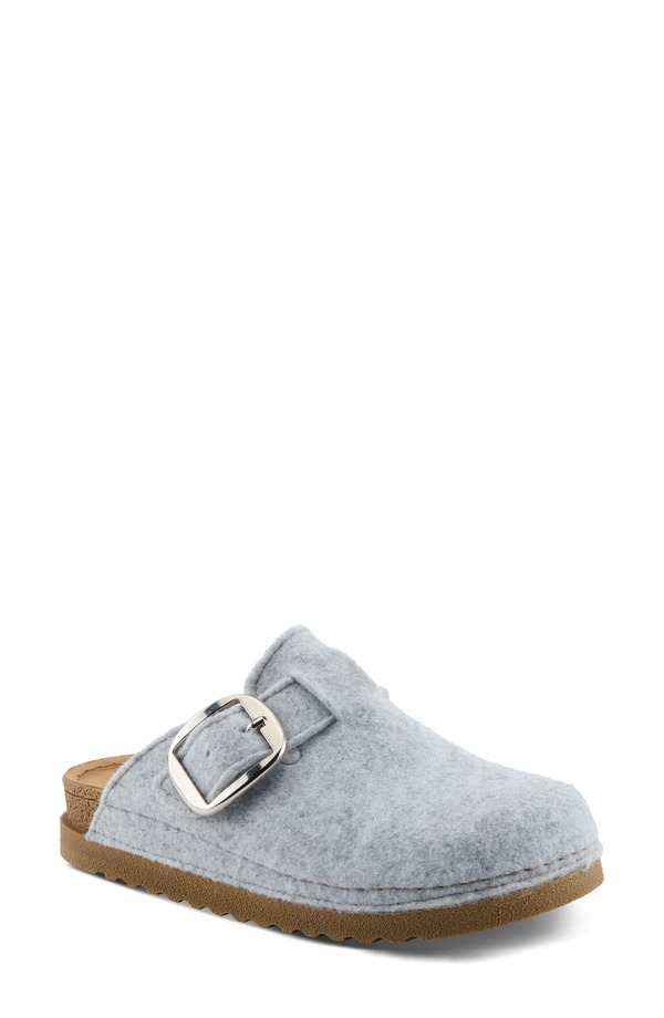 フレクサス レディース シューズ サンダル 羊毛 Flexus by Spring Step Giller Boiled Wool Clog Light Grey 薄墨色