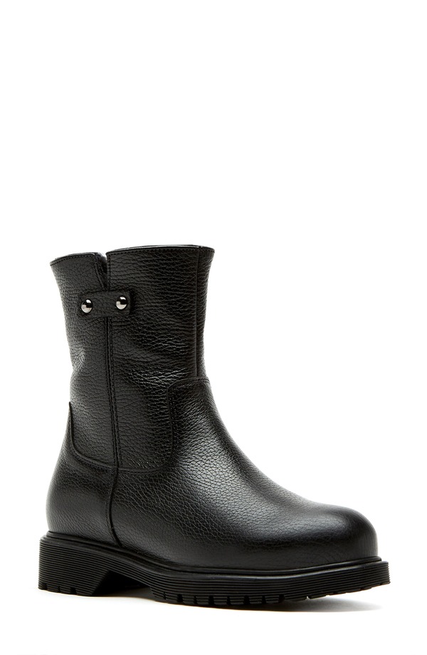 ラカナディアン レディース シューズ ブーツ・レインブーツ La Canadienne Hogan City Dry Waterproof Genuine Shearling Lined Boot Black Pebbleather 黒いこと