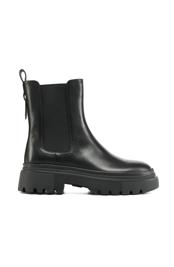 ジェースライズ レディース シューズ ブーツ・レインブーツ チェルシーブーツ チェルシー レザー JSlides Brame Leather Chelsea Boot Black ブラック｜ReVida 店