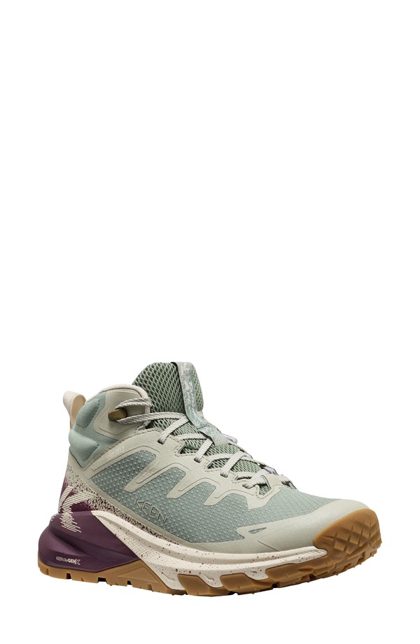 キーン レディース シューズ ブーツ・レインブーツ KEEN Targhee Apex Mid Waterproof Hiking Boot Lily Pad/ Fig｜ReVida 店