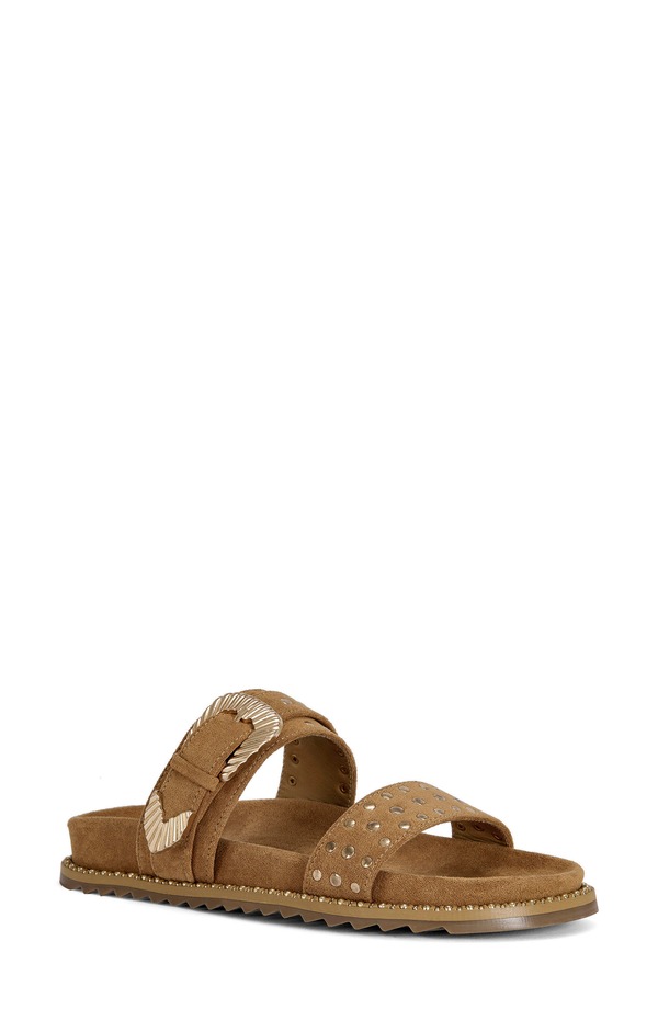 アザレア ワン レディース シューズ サンダル AZALEA WANG Pallaslide Sandal Tan タン｜ReVida 店