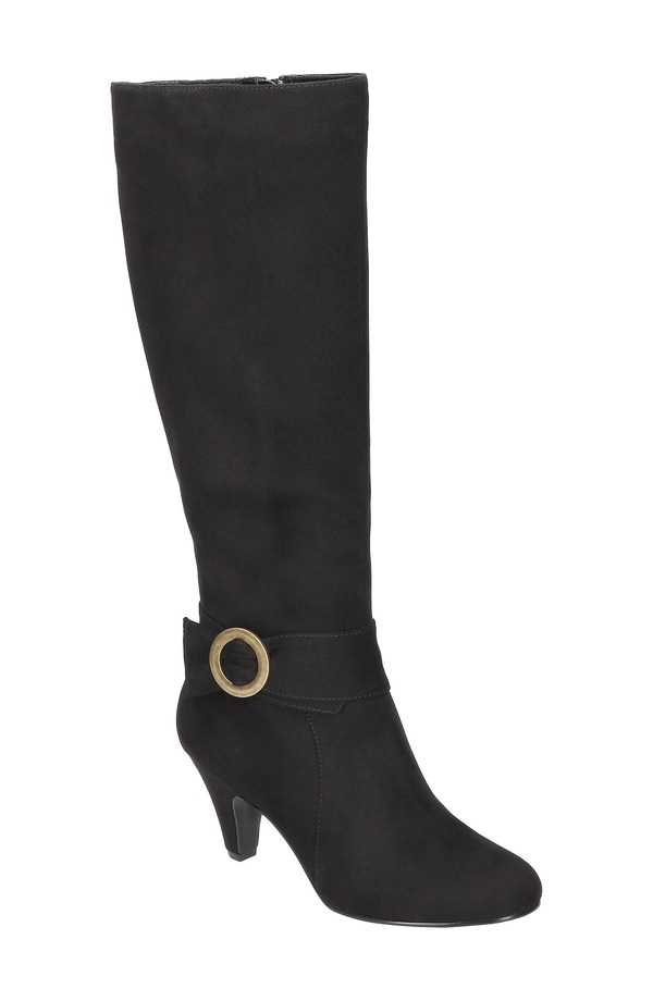 ベラヴィータ レディース シューズ ブーツ・レインブーツ Bella Vita Rima Knee High Boot Black Suede 黒いこと