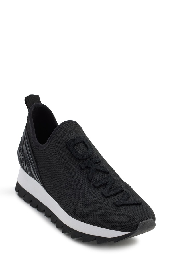 ダナ キャラン ニューヨーク州 レディース シューズ スニーカー 編み物 DKNY Abbi Knit Sneaker Black 黒いこと