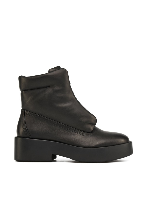ジェースライズ レディース シューズ ブーツ・レインブーツ レザー JSlides Darina Leather Mid Boot Black ブラック｜ReVida 店