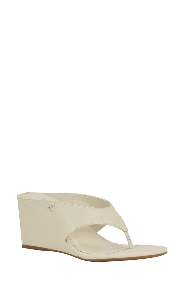 カルバンクライン レディース シューズ 踵 サンダル Calvin Klein Marchela Wedge Sandal Ivory 象牙色
