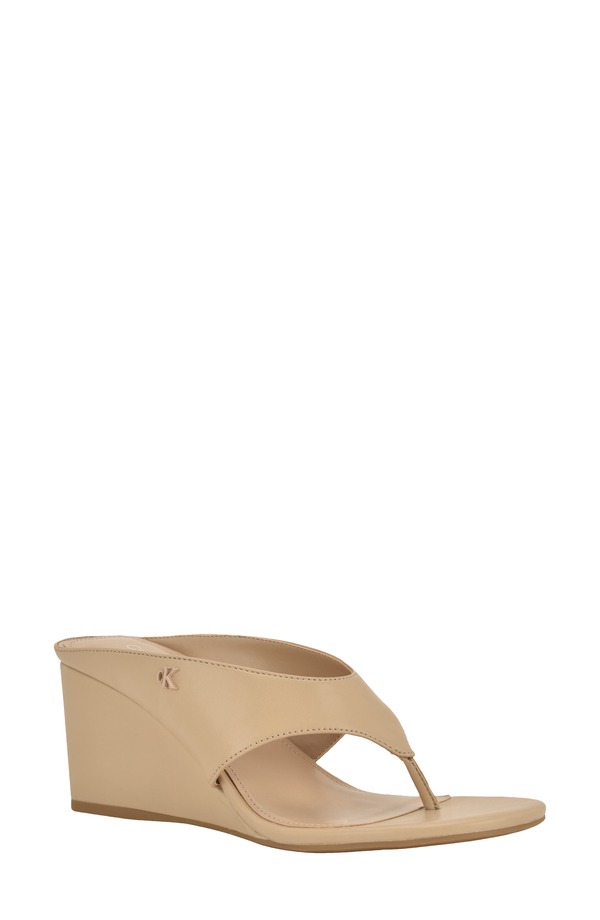 カルバンクライン レディース シューズ 踵 サンダル Calvin Klein Marchela Wedge Sandalight Natural