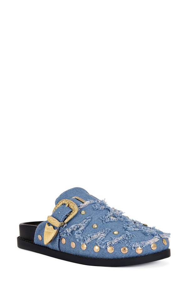アザレア 一 レディース シューズ サンダル AZALEA WANG Zale Mule Blue 青み